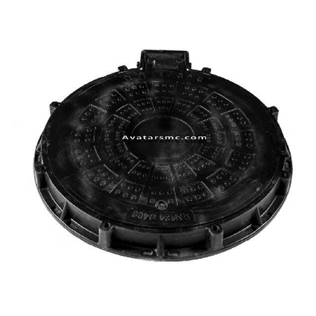 EN124 D400 SMC COMPOSITE CUSTOM ROUND MANHOLE COVER